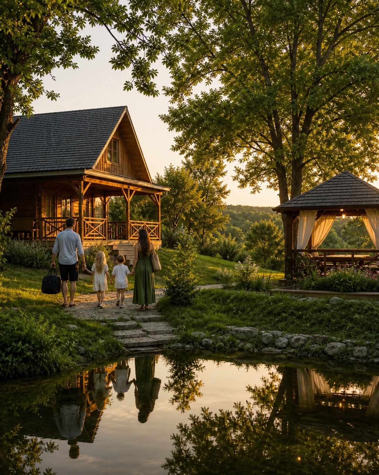 Plajă cu palmieri lângă un promontoriu stâncos